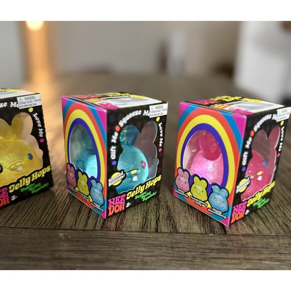 Schylling NeeDoh Jelly Hop Scented Squishy Squeeze Toy New Easter 2026 SET OF 3 - Picture 4 of 11